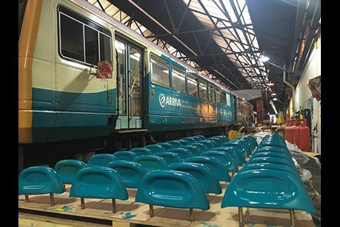 Arriva Trains Wales has completed the refurbishment of 60 Class 142 and Class 143 Pacer DMU cars.